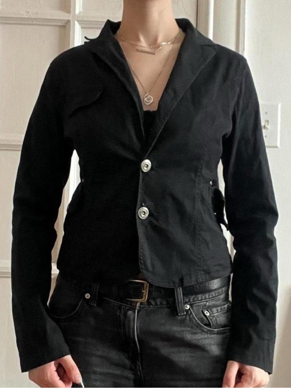Size Small Black & Dark Grey Subway Jacket